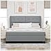 Letto a molle con materasso Grigio chiaro 180 x 200 cm Tessuto - Foto miniatura 3