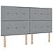 Letto a molle con materasso Grigio chiaro 180 x 200 cm Tessuto - Foto miniatura 4