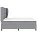 Letto a molle con materasso Grigio chiaro 180 x 200 cm Tessuto - Foto miniatura 8