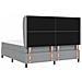 Letto a molle con materasso Grigio chiaro 180 x 200 cm Tessuto - Foto miniatura 9