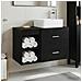 Set di mobili per il bagno 2 pcs Rovere Nero - Foto miniatura 4