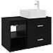 Set di mobili per il bagno 2 pcs Rovere Nero - Foto miniatura 1