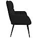 Sofa a Due Posti Nero 115 x 61 x 87 cm Tessuto - Foto miniatura 5