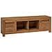 Mobile TV 110 x 30 x 35 cm Naturale Legno di teak solido - Foto miniatura 1