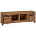 Mobile TV 110 x 30 x 35 cm Naturale Legno di teak solido - Foto miniatura 2