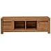 Mobile TV 110 x 30 x 35 cm Naturale Legno di teak solido - Foto miniatura 3