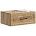Mobiletto da notte a muro con cassetto 2 pcs Rovere Artigianale - Foto miniatura 2