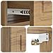 Mobiletto da notte a muro con cassetto 2 pcs Rovere Artigianale - Foto miniatura 8