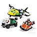 City 60505 3 in 1 Remix Aereo, Camion di Servizio e Hovercraft, Kit Veicoli Giocattolo con 3 Minifigure, Idea Regalo 7+ - Foto miniatura 4