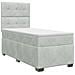 Letto box spring con materasso Grigio Chiaro 90 x 200 cm - Foto miniatura 1