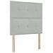 Letto box spring con materasso Grigio Chiaro 90 x 200 cm - Foto miniatura 4