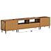Mobile TV LED a 5 pezzi Legno antico Legno ingegnerizzato - Foto miniatura 7
