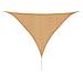 Parasole A Vela Hdpe Triangolare 3,6x3,6x3,6 M Beige - Foto miniatura 1