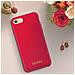 Cover Iphone 7 / 8 Silicone Soft-touch Guess Effetto Velluto - Rosso - Foto miniatura 3