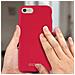 Cover Iphone 7 / 8 Silicone Soft-touch Guess Effetto Velluto - Rosso - Foto miniatura 4
