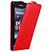 Custodia Compatibile Con Sony Xperia Z1 Compact In Rosso Mela - Coperchio Protettivo In Design Flip Con Chiusura Magnetica - Foto miniatura 1