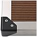 Piatto Doccia Da Esterni In Acciaio Inox Wpc 110x62 Cm Marrone - Foto miniatura 7