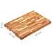 Tagliere 50x35x4 Cm In Legno Massello Di Acacia - Foto miniatura 7