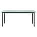 Tavolo da Giardino Grigio Chiaro 190x90x74cm Alluminio e Vetro - Foto miniatura 2