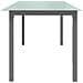 Tavolo da Giardino Grigio Chiaro 190x90x74cm Alluminio e Vetro - Foto miniatura 3