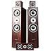 Sistema 5.0 Home Theather - Home Cinema 1140w passivo con 2 diffusori da pavimento, 1 centrale, 2 satelliti Colore Noce - Foto miniatura 4