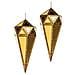Ref. 27015 Diamante Ciondolo A Specchio Oro 9 Øx21 Cm 6 Pezzi, Oro, Taglia Unica. - Foto miniatura 1