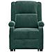 Poltrona Alzapersona Reclinabile Verde Scuro In Velluto - Foto miniatura 6