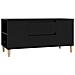 Mobile Porta Tv Nero 102x44,5x50 Cm In Legno Multistrato - Foto miniatura 2
