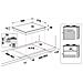 Piano Cottura TGML 661 IX R a Gas 4 Fuochi Gas Colore Acciaio Inossidabile - Foto miniatura 9
