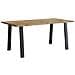 Tavolo Da Pranzo 150x90x75 Cm In Legno Massello Di Acacia - Foto miniatura 2