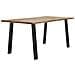 Tavolo Da Pranzo 150x90x75 Cm In Legno Massello Di Acacia - Foto miniatura 3