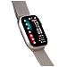Smartwatch KW-P001 Impermeabile 3 ATM Display Touch con Bluetooth Cardiofrequenzimetro Silver - Italia - Foto miniatura 2
