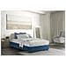 Letto Matrimoniale Azzurra, Letto Contenitore Con Rivestimento In Tessuto, 100% Made In Italy, Apertura Frontale, Adatto Per Materasso Cm 140x190, Blu - Foto miniatura 1