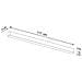 Sollux Lighting Lampada Da Soffitto Pinne 118 Bianco Th. 077 - Minimalista Lampada A Soffitto Bianco 6x118x6 Cm - Foto miniatura 6