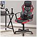 Sedia Poltrona Gaming Scrivania Ufficio Regolabile Girevole Direzionale Rosso - Foto miniatura 1