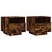 Comodini Con Luci Led 2pz Rovere Fumo 40x39x37 Cm - Foto miniatura 2