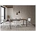 Consolle allungabile 90x40/196 cm Krack Small tortora gambe bianche - Foto miniatura 3