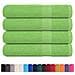 Asciugamani Per Sauna 4 Pz Verde Mela 80x200 Cm 360 G/m Cotone - Foto miniatura 2