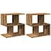 Comodini 2pz Rovere Artigianale 50x30x51,5 Cm Legno Multistrato - Foto miniatura 2