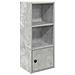 Libreria Grigio Cemento 31x24x77 Cm In Legno Multistrato - Foto miniatura 2