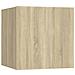 Comodino Rovere Sonoma 30,5x30x30 Cm In Truciolato - Foto miniatura 1