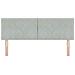 Testiera  Design a Blocchi Diamante Grigio Chiaro 140 cm in Velluto - Foto miniatura 5