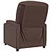 Poltrona Reclinabile Marrone in Similpelle - Foto miniatura 5