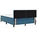letto Box Spring con materasso e LED blu scuro 140x200 cm in velluto - Foto miniatura 9