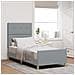 Struttura letto  Grigio chiaro 90x190 cm in tessuto - Foto miniatura 2