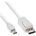 Cavo Mini DisplayPort M a DisplayPort M, 1m, FullHD, bianco - Foto miniatura 1