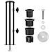 Kit Supporto Ombrello (tubo In Acciaio Inox A Foro Singolo Con Distanziale) - Argento - Foto miniatura 1