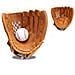Guanto Da Softball E Hockey In Pelle Pu Ispessita Per La Protezione Delle Mani Brown S - Foto miniatura 3