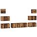 Set mobile TV 8 pcs Legno vecchio 60 x 30 x 30 cm - Foto miniatura 1