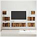 Set mobile TV 8 pcs Legno vecchio 60 x 30 x 30 cm - Foto miniatura 2